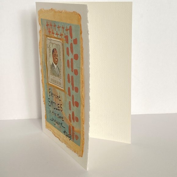 Collage Art Handmade Original Greeting Card and Envelope Suitable for Framing - Picture 3 of 6